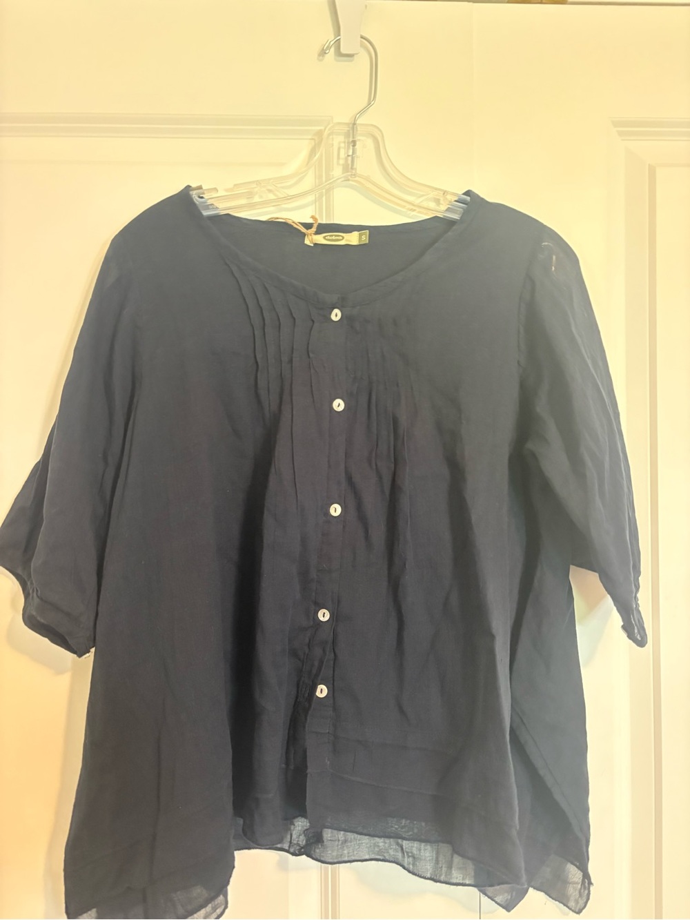 Navy summer blouse